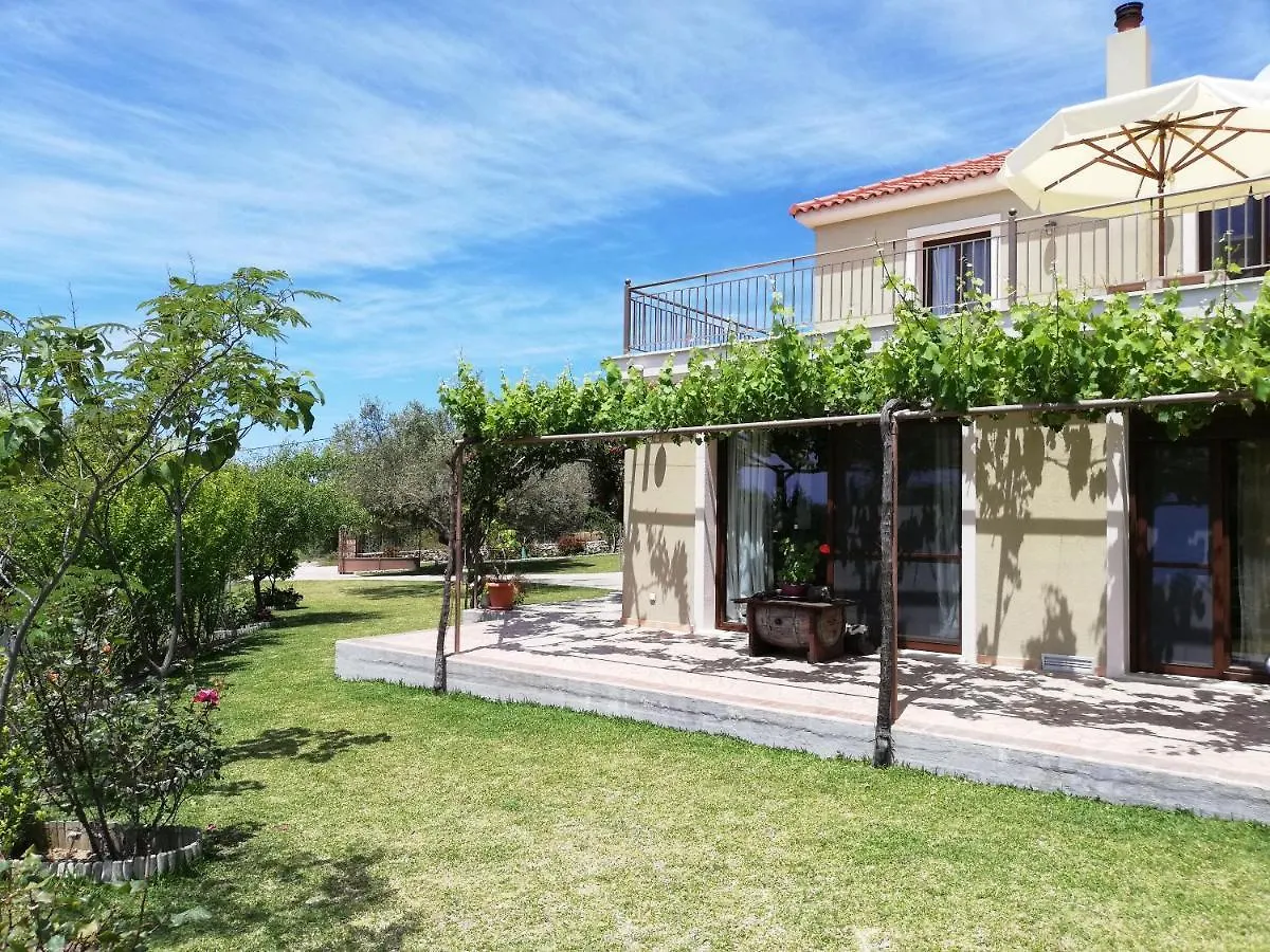 Anio Residence - Rustic Modern With Sea And Mountain View Terrace Svoronata Greece