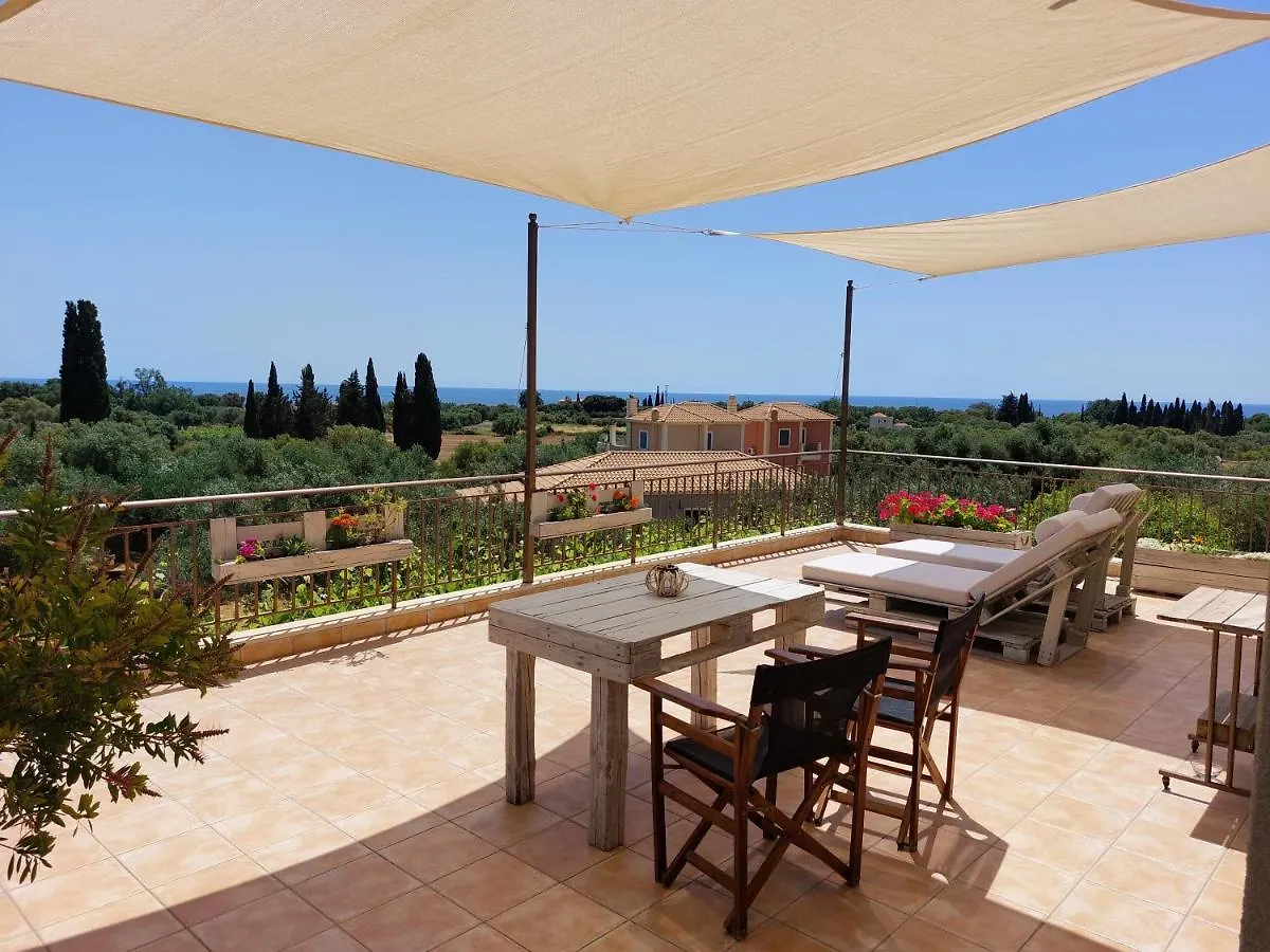 Villa Anio Residence - Rustic Modern With Sea And Mountain View Terrace Svoronata