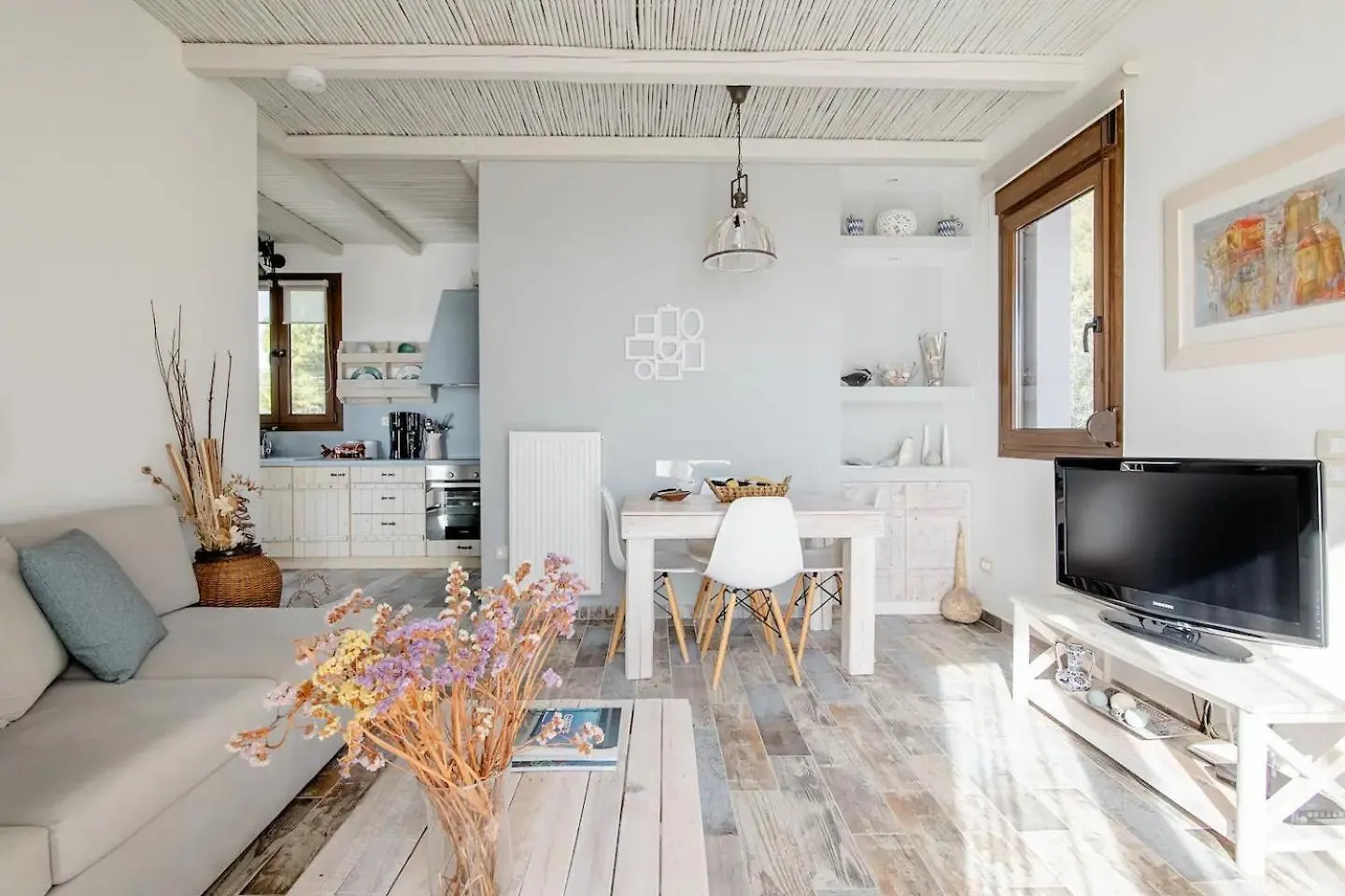 Villa Anio Residence - Rustic Modern With Sea And Mountain View Terrace Svoronata Greece