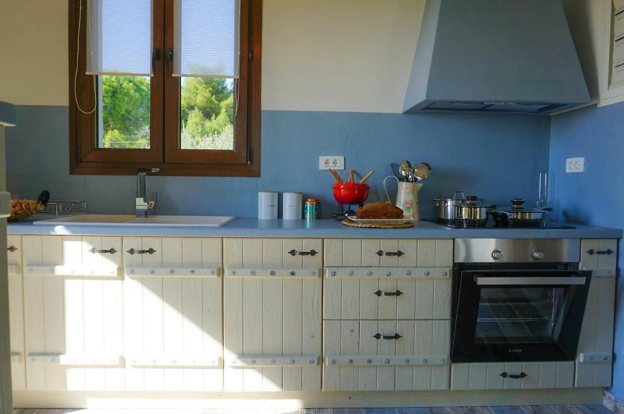 Villa Anio Residence - Rustic Modern With Sea And Mountain View Terrace Svoronata