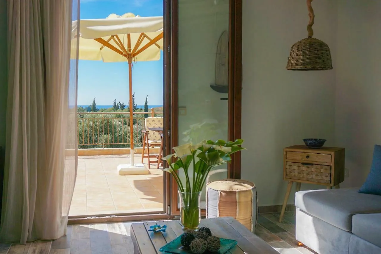 Villa Anio Residence - Rustic Modern With Sea And Mountain View Terrace Svoronata Greece